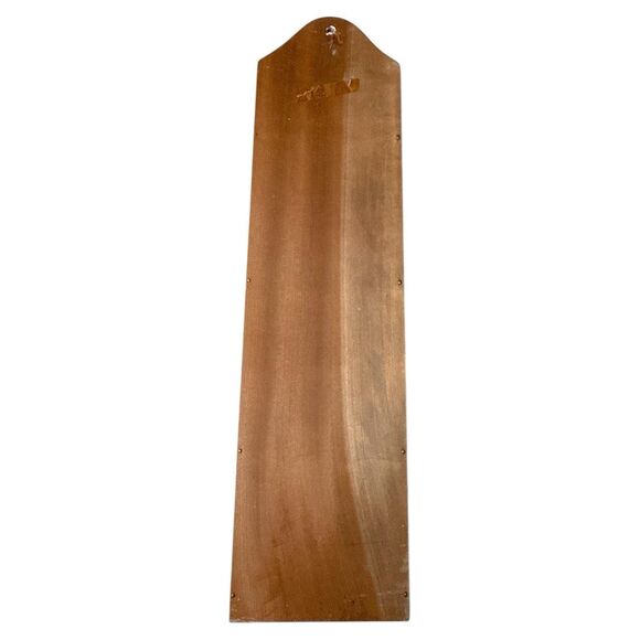 Vintage 3-Tier Wood Letter Holder: MCM Wall Mount Mail Organizer - Picture 8 of 8